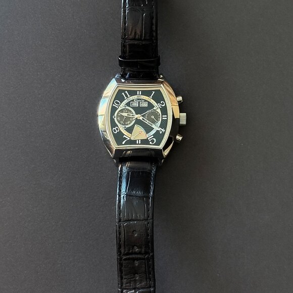 Eberle Automatic Chronograph – E916 - Tonneau Case – Excellent Condition	 Eberle - Picture 4 of 4